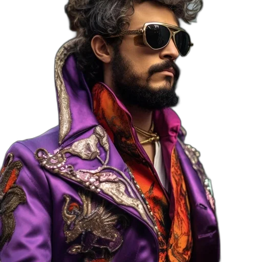 jacket, face, crown, dragon transparent PNG cut-out