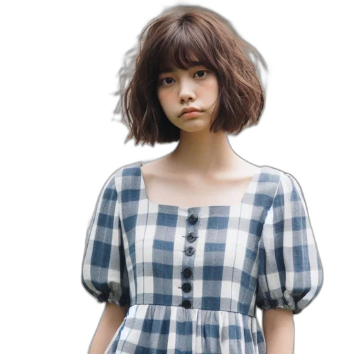 dress, face, hair, robot transparent PNG cut-out