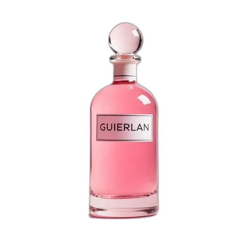 bottle, 3d render, vaporwave, clear transparent PNG cut-out