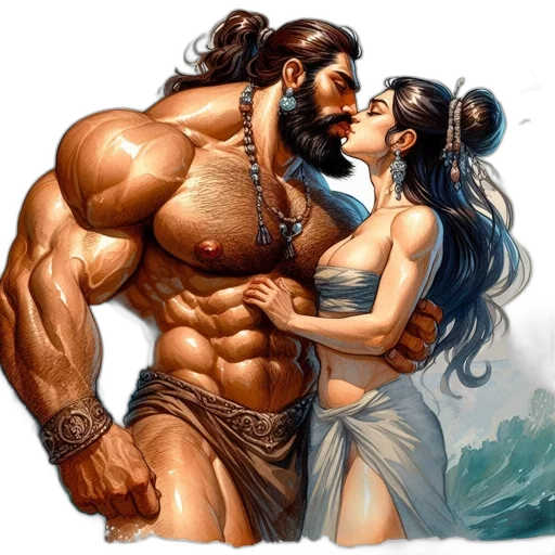 fantasy art, comic book art, concept art, photorealistic transparent PNG cut-out
