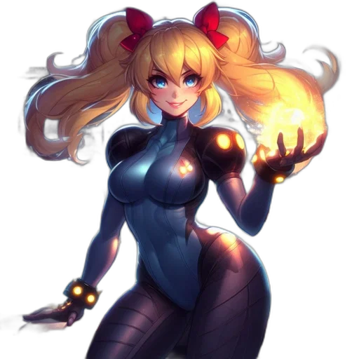 robot, dress, staff, anime transparent PNG cut-out