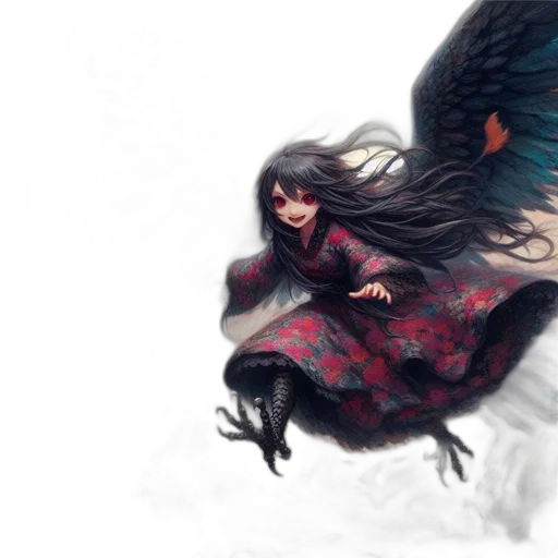 dragon, dress, creature, fantasy art transparent PNG cut-out