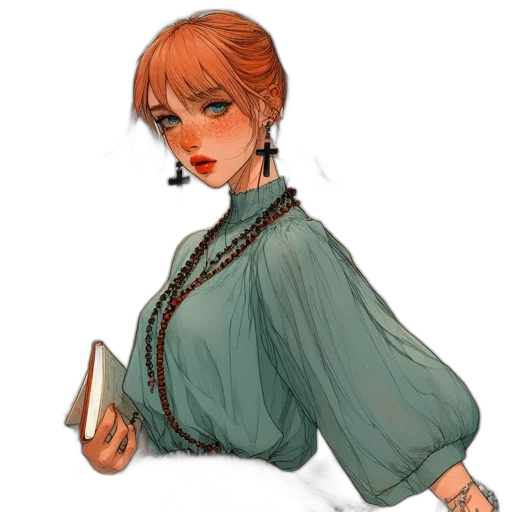 dress, staff, jacket, jewelry transparent PNG cut-out