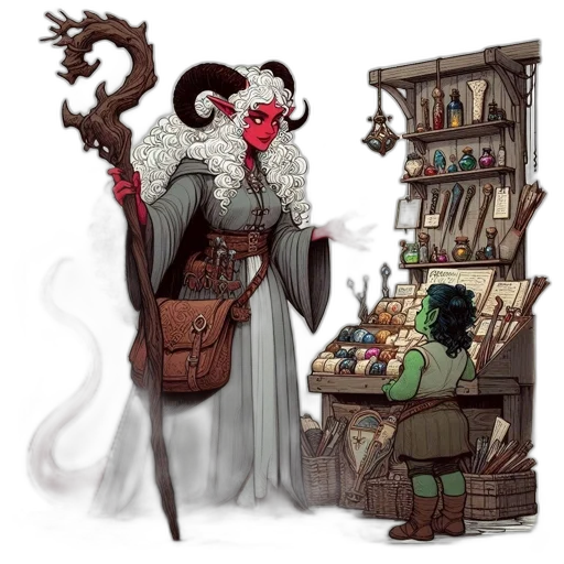 staff, concept art, fantasy art, comic book art transparent PNG cut-out