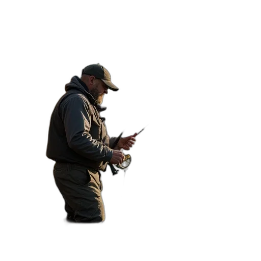 jacket, staff, hat, animal transparent PNG cut-out