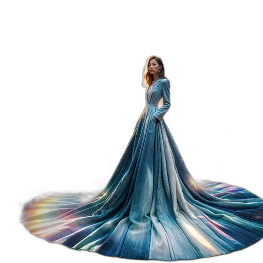 dress, fantasy art, concept art, 3d render transparent PNG cut-out