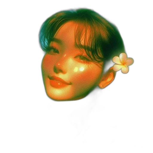 flower, face, mask, creature transparent PNG cut-out