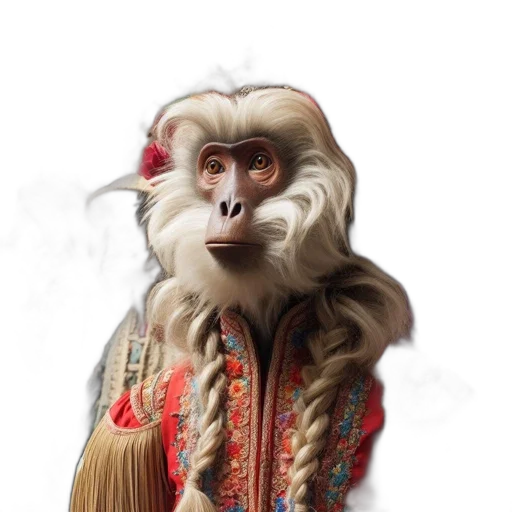 animal, mask, face, staff transparent PNG cut-out