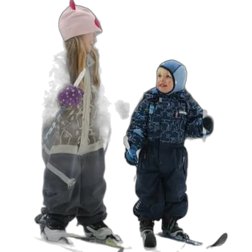 photorealistic, 3d render, snow, two transparent PNG cut-out