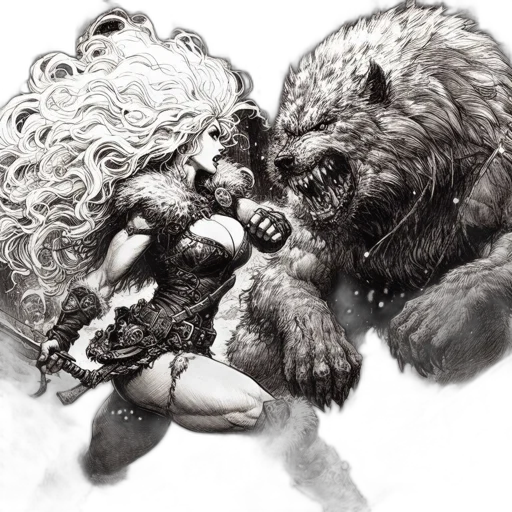 creature, animal, fantasy art, comic book art transparent PNG cut-out