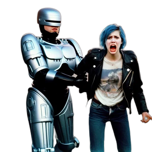robot, jacket, concept art, 3d render transparent PNG cut-out
