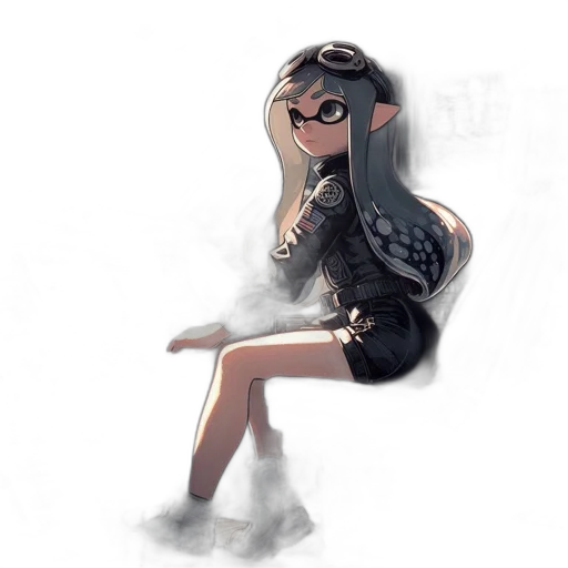 dress, jacket, staff, mask transparent PNG cut-out