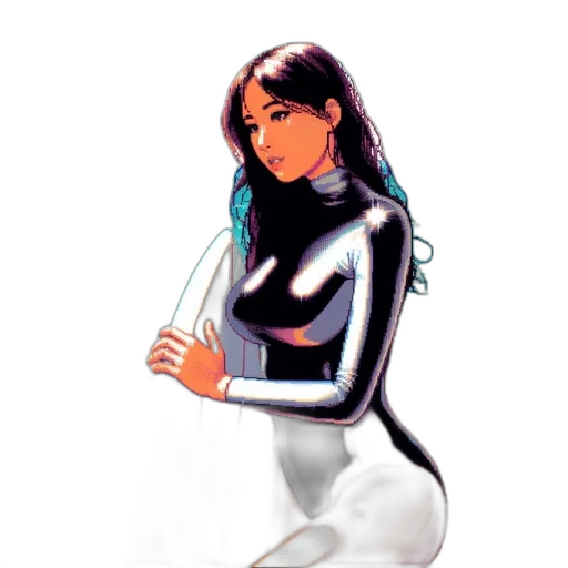 robot, dress, comic book art, concept art transparent PNG cut-out