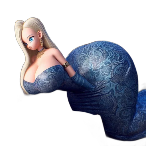 dress, concept art, fantasy art, 3d render transparent PNG cut-out