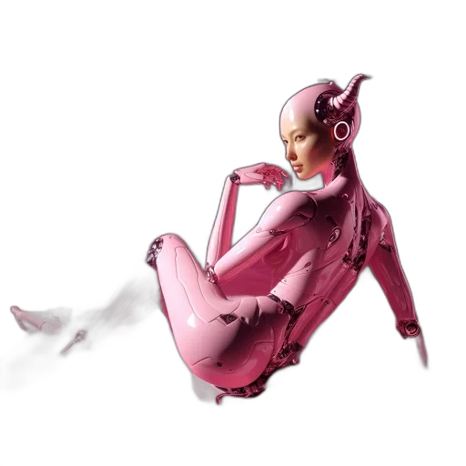 robot, creature, mask, dress transparent PNG cut-out