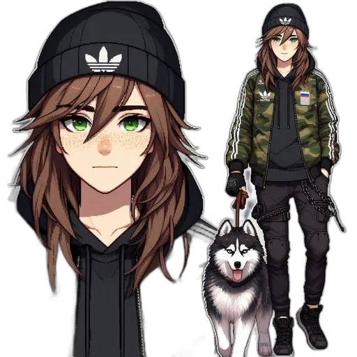 anime, pixel art, cartoon, concept art transparent PNG cut-out