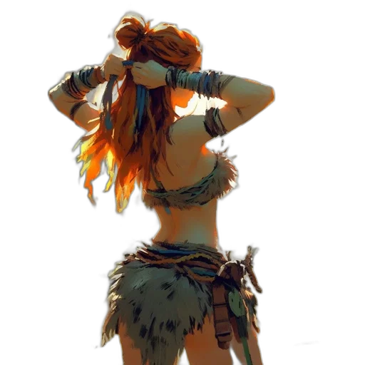 staff, mask, weapon, dress transparent PNG cut-out