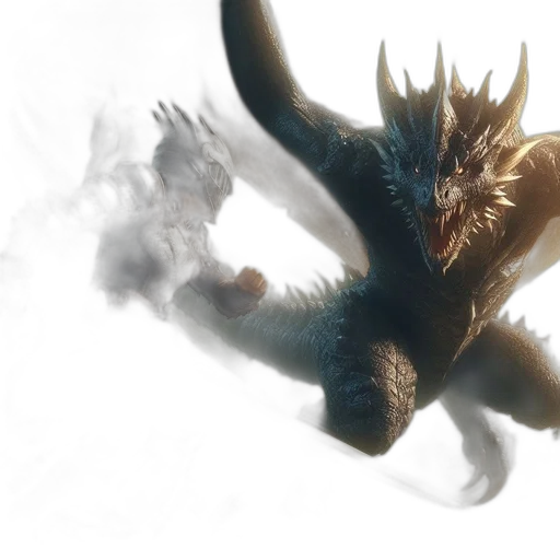 dragon, creature, mask, animal transparent PNG cut-out