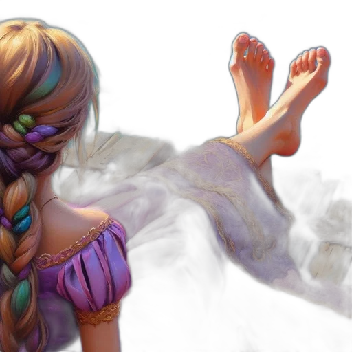 dress, hair, fantasy art, concept art transparent PNG cut-out
