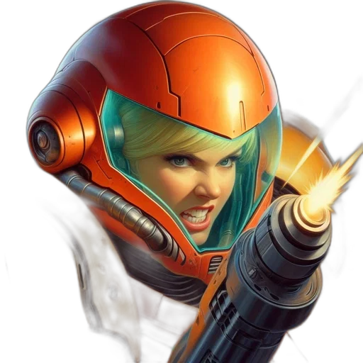 face, robot, weapon, staff transparent PNG cut-out