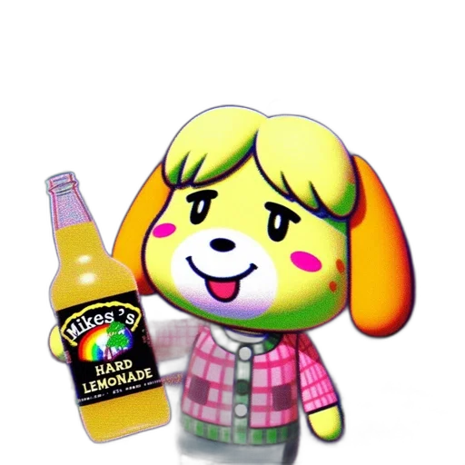 bottle, animal, food, vaporwave transparent PNG cut-out