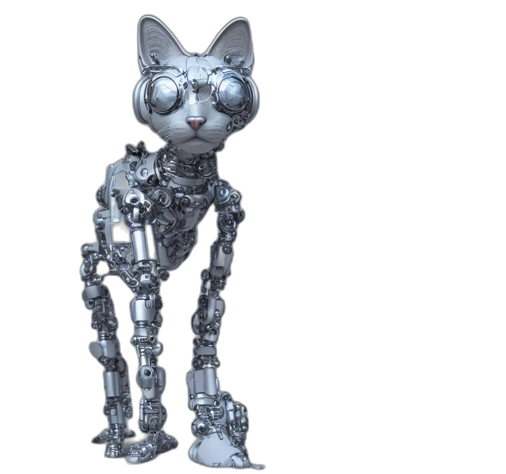 robot, animal, creature, 3d render transparent PNG cut-out
