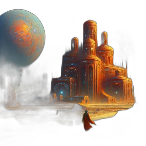 concept art, fantasy art, 3d render, photorealistic transparent PNG cut-out