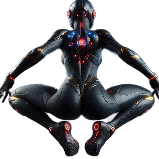 robot, jewelry, concept art, cyberpunk transparent PNG cut-out