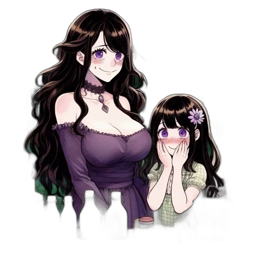 flower, dress, creature, crown transparent PNG cut-out