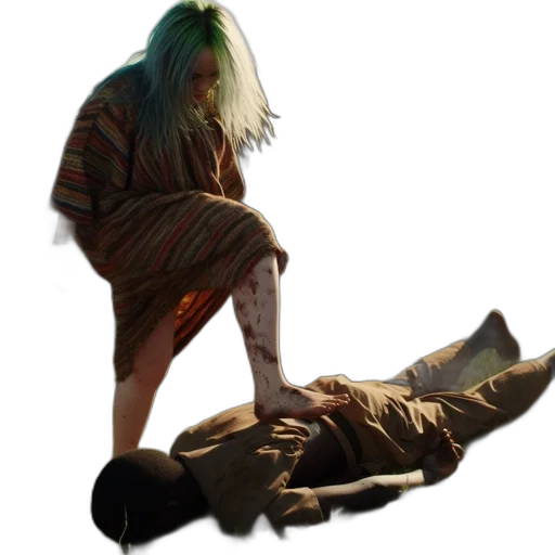 creature, weapon, shoes, jacket transparent PNG cut-out