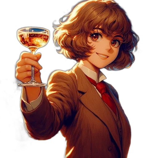 staff, face, anime, pixel art transparent PNG cut-out