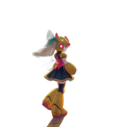robot, dress, staff, mask transparent PNG cut-out