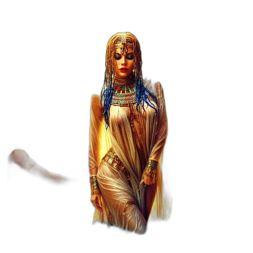 jewelry, dress, staff, fantasy art transparent PNG cut-out