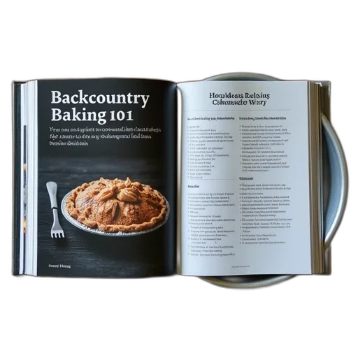 food, cookbook, titled, backcountry transparent PNG cut-out