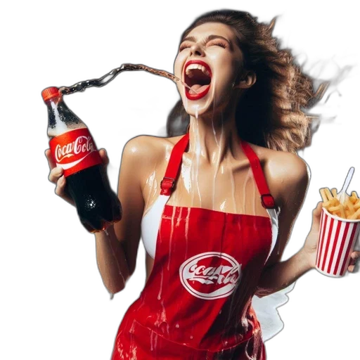 food, photorealistic, concept art, woman transparent PNG cut-out