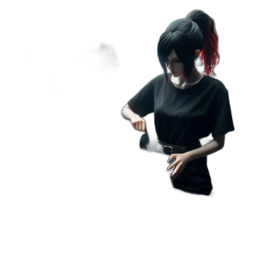 dress, staff, umbrella, mask transparent PNG cut-out