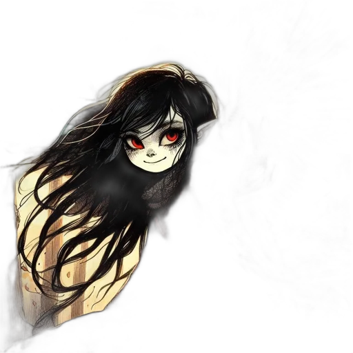 mask, creature, face, hair transparent PNG cut-out