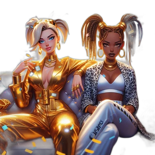 concept art, comic book art, fantasy art, cyberpunk transparent PNG cut-out