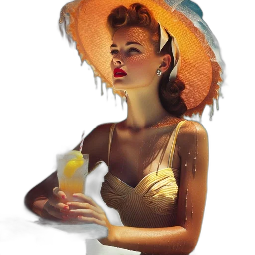 hat, dress, umbrella, crown transparent PNG cut-out