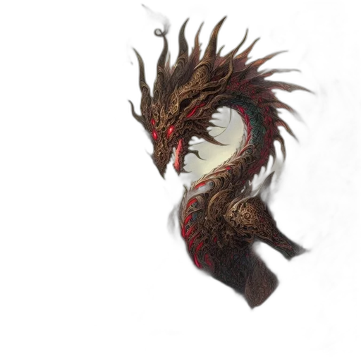 dragon, mask, creature, animal transparent PNG cut-out
