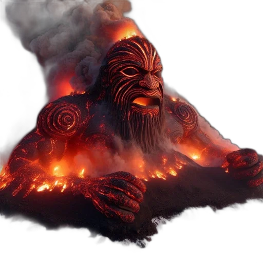 dragon, creature, mask, hair transparent PNG cut-out