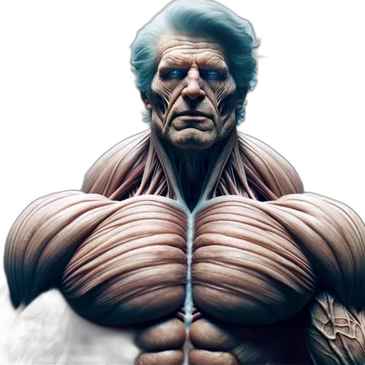face, creature, concept art, 3d render transparent PNG cut-out