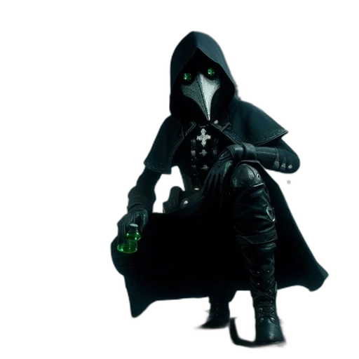 jacket, mask, staff, concept art transparent PNG cut-out