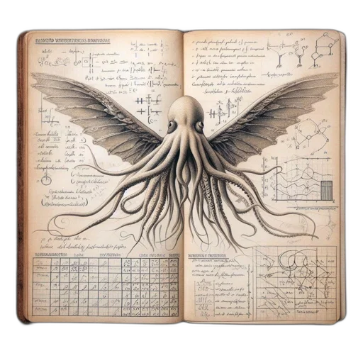 creature, concept art, fantasy art, antique transparent PNG cut-out