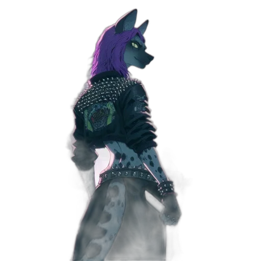 dress, jacket, staff, dragon transparent PNG cut-out