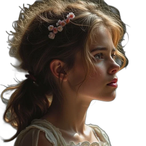face, crown, dress, jewelry transparent PNG cut-out