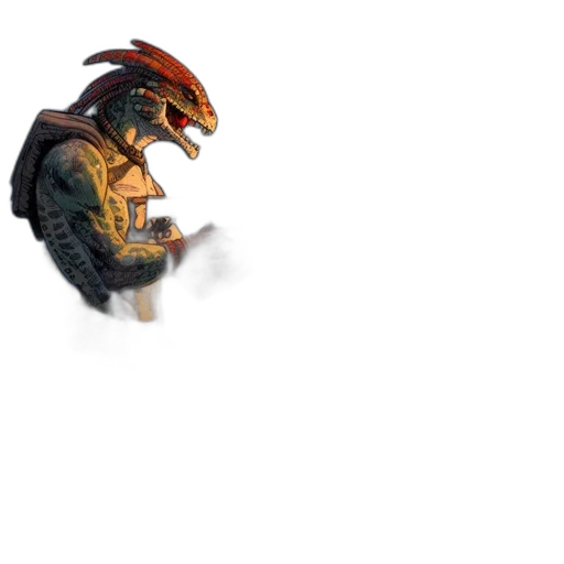 dragon, creature, mask, robot transparent PNG cut-out