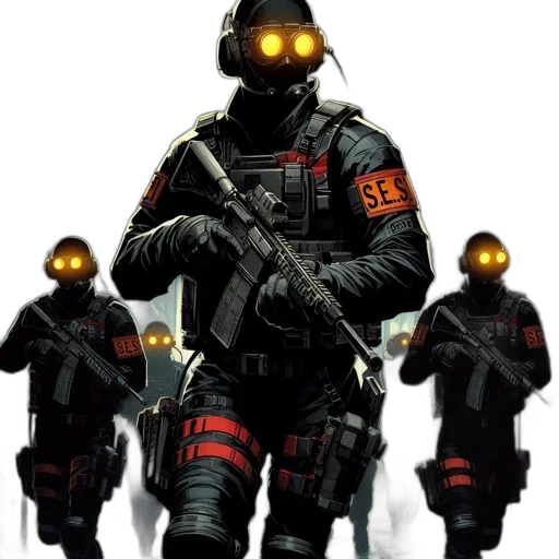 robot, mask, weapon, staff transparent PNG cut-out