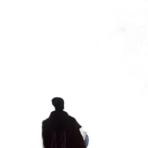 jacket, umbrella, staff, robot transparent PNG cut-out
