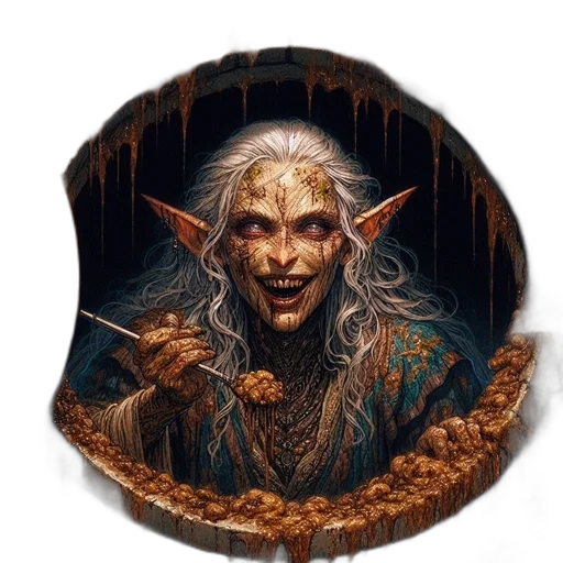 dragon, face, food, staff transparent PNG cut-out